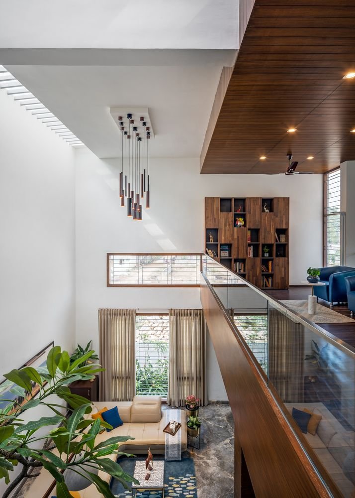 Modern open concept living room architecture