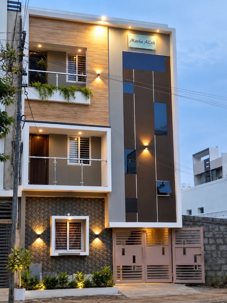 Residence of Mr. Muneer Ahmed in Tirupattur exterior