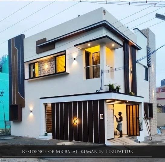 Residence of Mr. Balaji Kumar in Tirupattur elevation